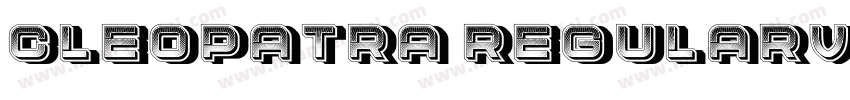 Cleopatra RegularVersion 1000字体转换